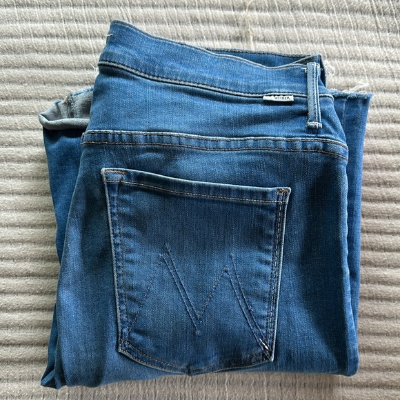 MOTHER Flare Blue Jeans - Picture 11 of 12